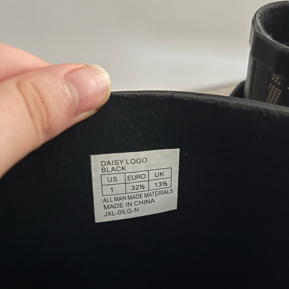 Michael Kors Black Monogram Rain Boots - Girls Youth | Size 1 - Picture 4 of 9